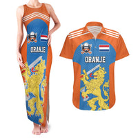 Netherlands Field Hockey Custom Couples Matching Tank Maxi Dress and Hawaiian Shirt Sporty Style