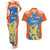 Netherlands Field Hockey Custom Couples Matching Tank Maxi Dress and Hawaiian Shirt Sporty Style