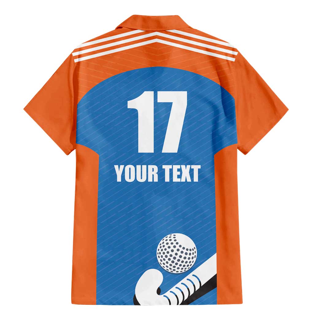 Netherlands Field Hockey Custom Family Matching Mermaid Dress and Hawaiian Shirt Sporty Style