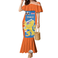 Netherlands Field Hockey Custom Family Matching Mermaid Dress and Hawaiian Shirt Sporty Style