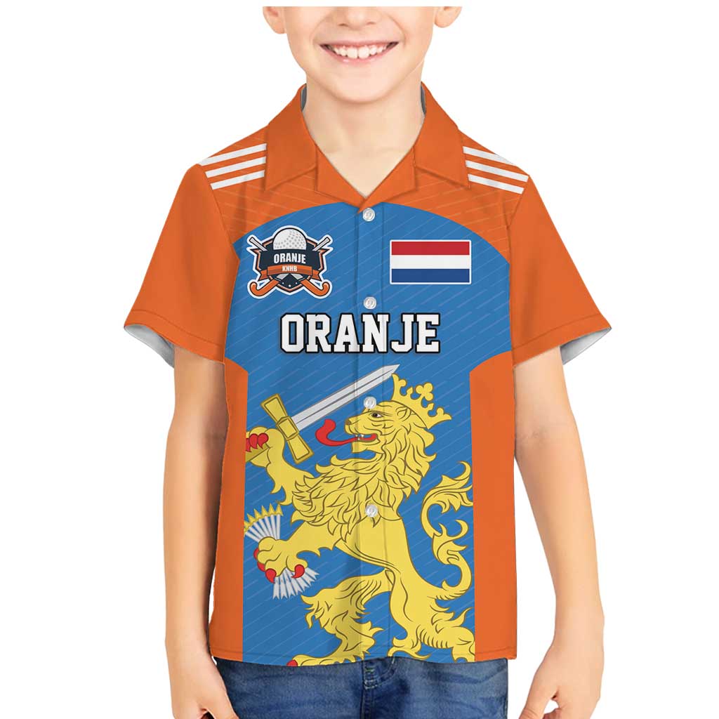 Netherlands Field Hockey Custom Family Matching Mermaid Dress and Hawaiian Shirt Sporty Style