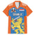 Netherlands Field Hockey Custom Family Matching Off The Shoulder Long Sleeve Dress and Hawaiian Shirt Sporty Style