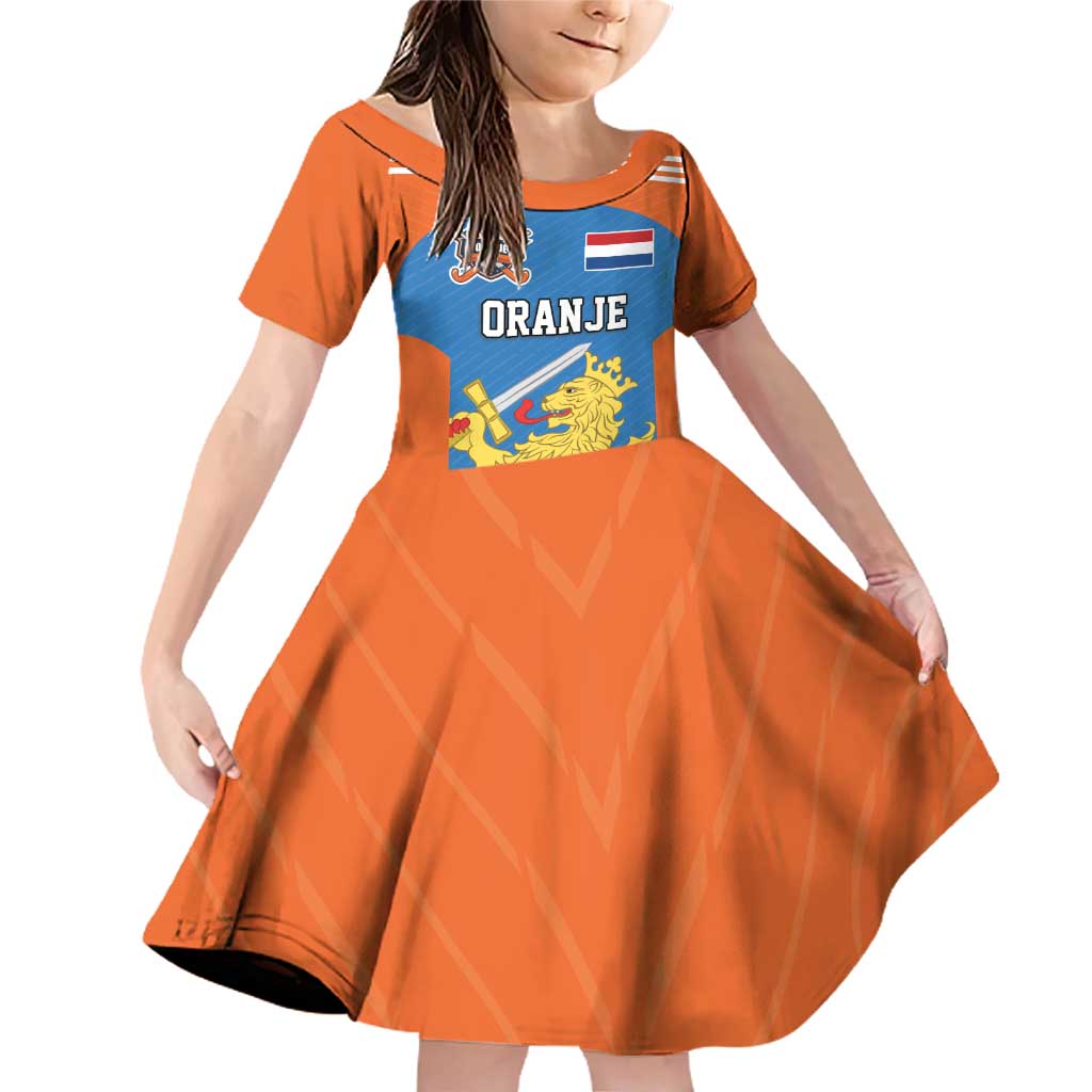 Netherlands Field Hockey Custom Family Matching Off Shoulder Short Dress and Hawaiian Shirt Sporty Style