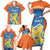 Netherlands Field Hockey Custom Family Matching Short Sleeve Bodycon Dress and Hawaiian Shirt Sporty Style