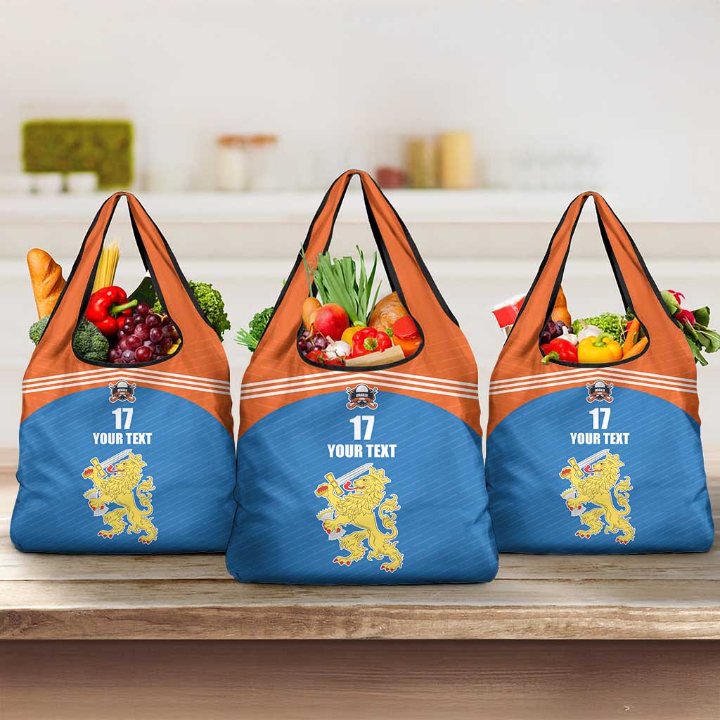 Netherlands Field Hockey Custom Grocery Bag Sporty Style