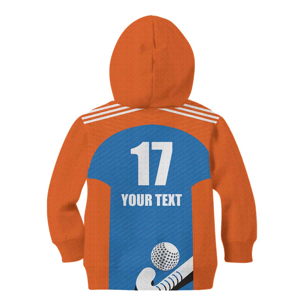 Netherlands Field Hockey Custom Kid Hoodie Sporty Style