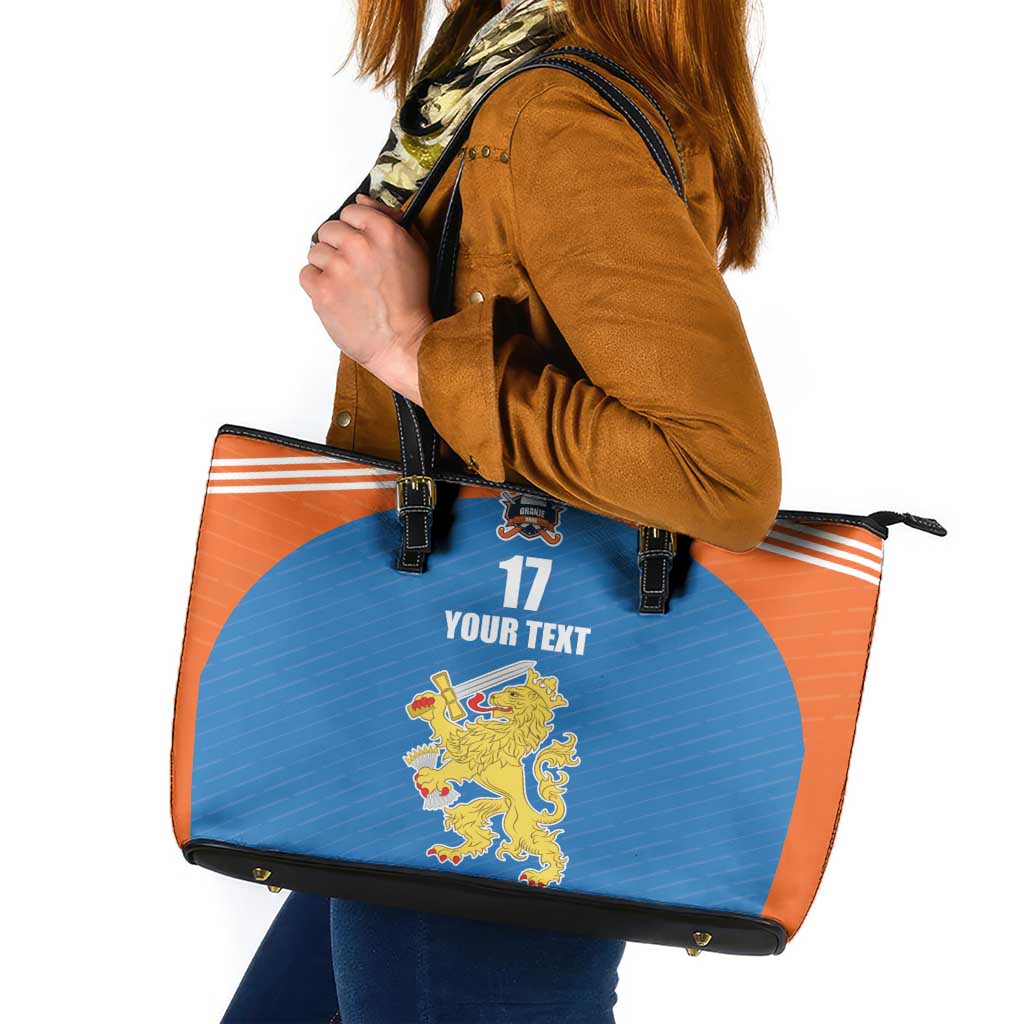 Netherlands Field Hockey Custom Leather Tote Bag Sporty Style