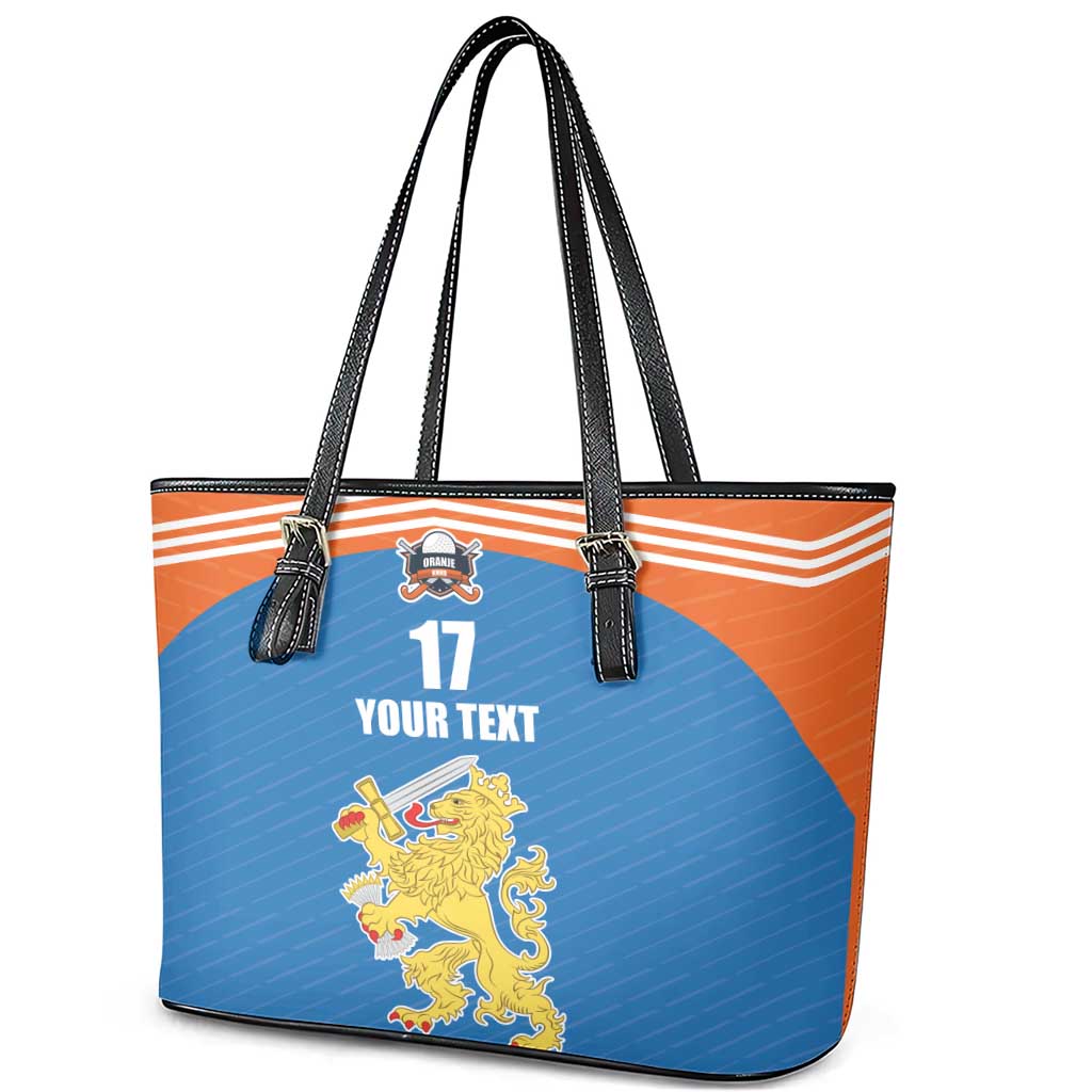 Netherlands Field Hockey Custom Leather Tote Bag Sporty Style