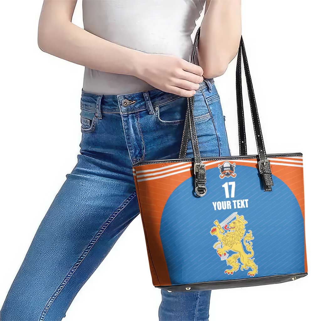 Netherlands Field Hockey Custom Leather Tote Bag Sporty Style