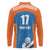 Netherlands Field Hockey Custom Long Sleeve Polo Shirt Sporty Style
