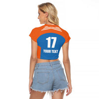Netherlands Field Hockey Custom Raglan Cropped T Shirt Sporty Style