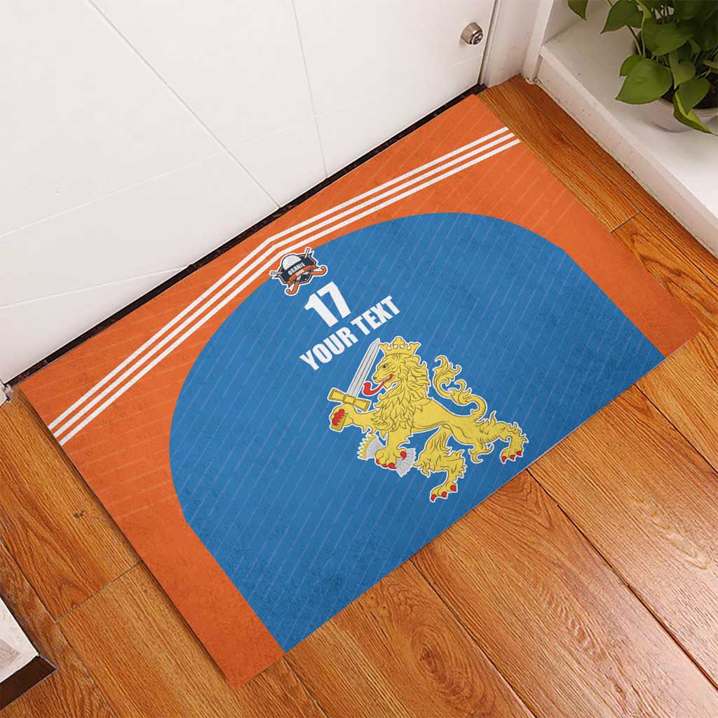 Netherlands Field Hockey Custom Rubber Doormat Sporty Style