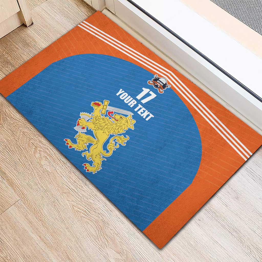 Netherlands Field Hockey Custom Rubber Doormat Sporty Style