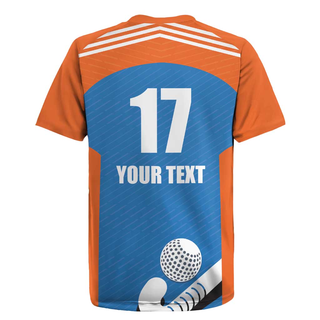 Netherlands Field Hockey Custom Rugby Jersey Sporty Style