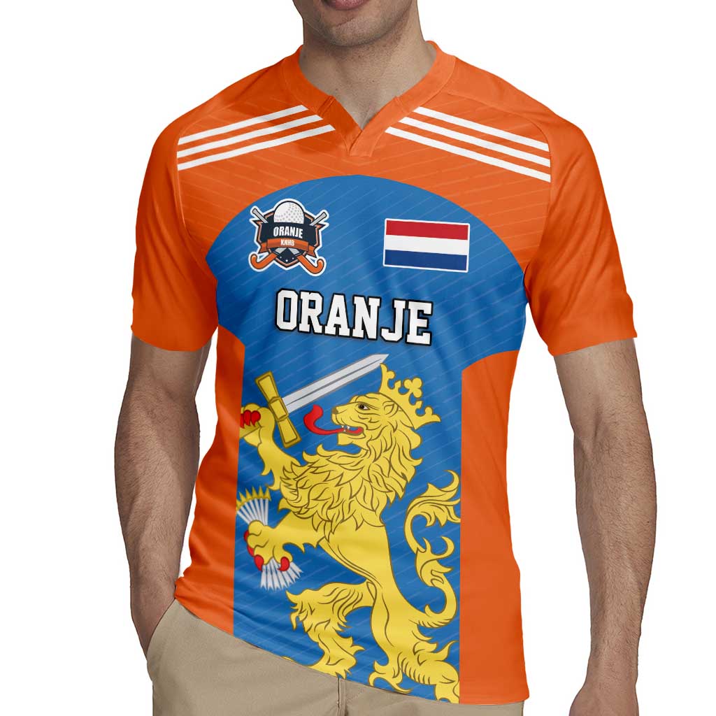Netherlands Field Hockey Custom Rugby Jersey Sporty Style