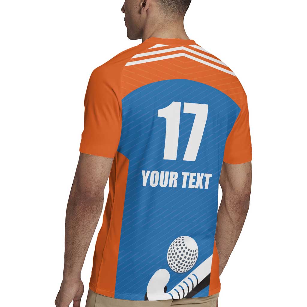 Netherlands Field Hockey Custom Rugby Jersey Sporty Style