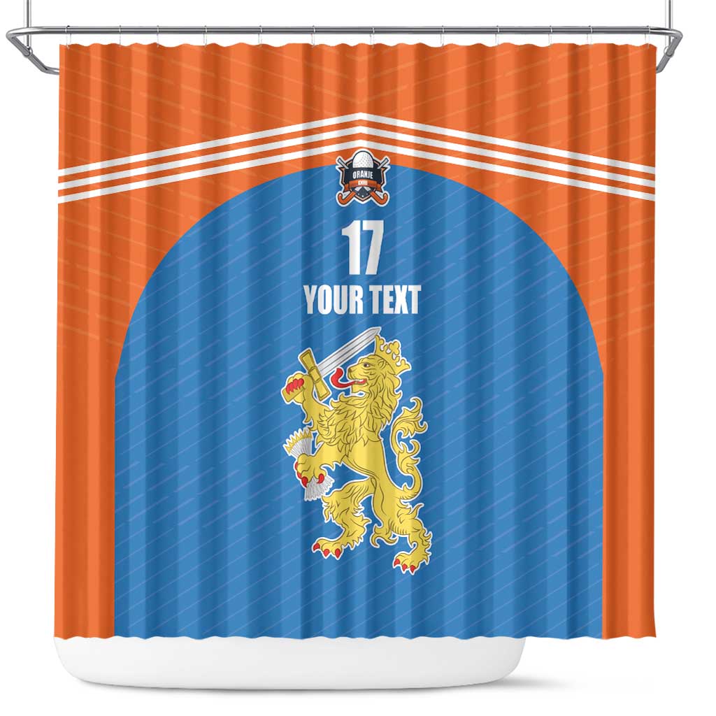 Netherlands Field Hockey Custom Shower Curtain Sporty Style