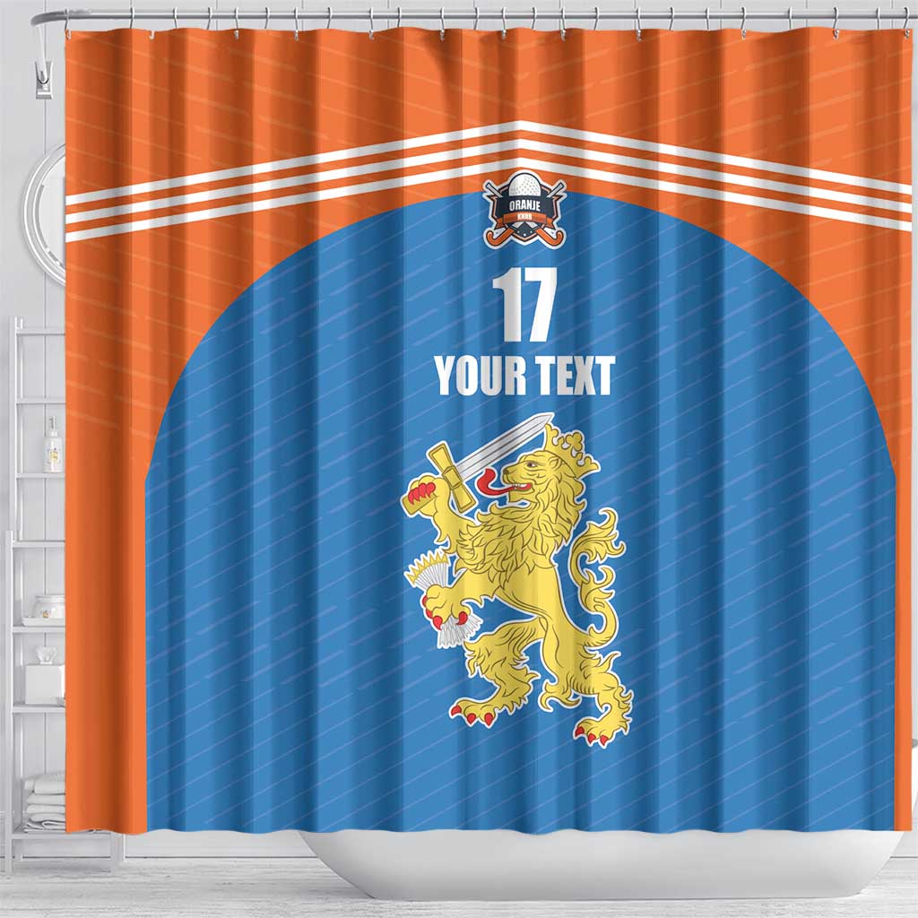 Netherlands Field Hockey Custom Shower Curtain Sporty Style