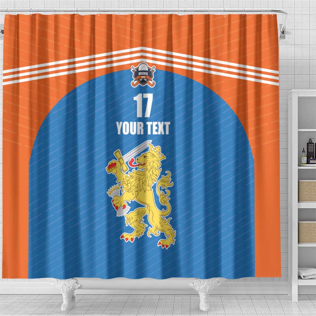 Netherlands Field Hockey Custom Shower Curtain Sporty Style