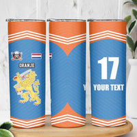 Netherlands Field Hockey Custom Skinny Tumbler Sporty Style