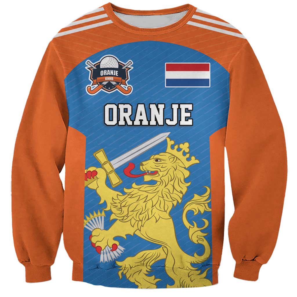 Netherlands Field Hockey Custom Sweatshirt Sporty Style