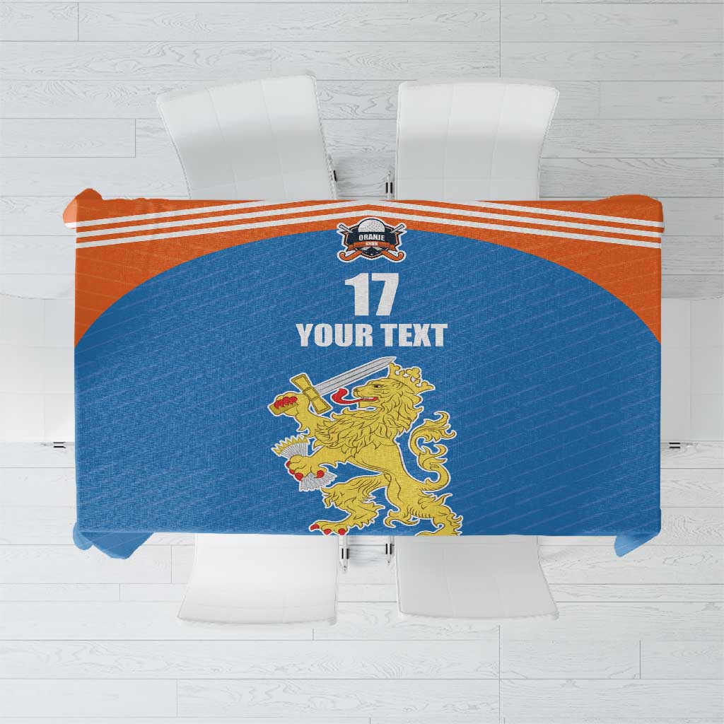 Netherlands Field Hockey Custom Tablecloth Sporty Style