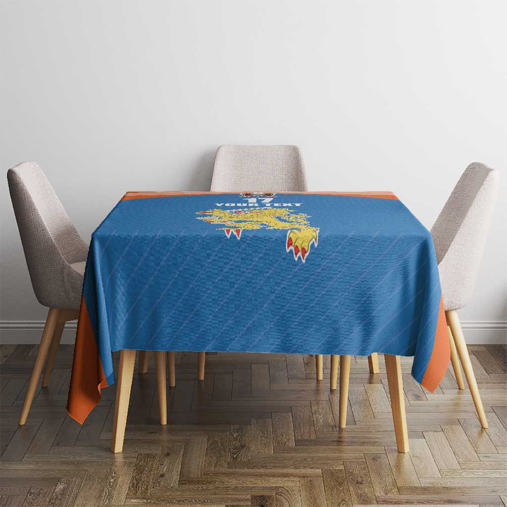 Netherlands Field Hockey Custom Tablecloth Sporty Style