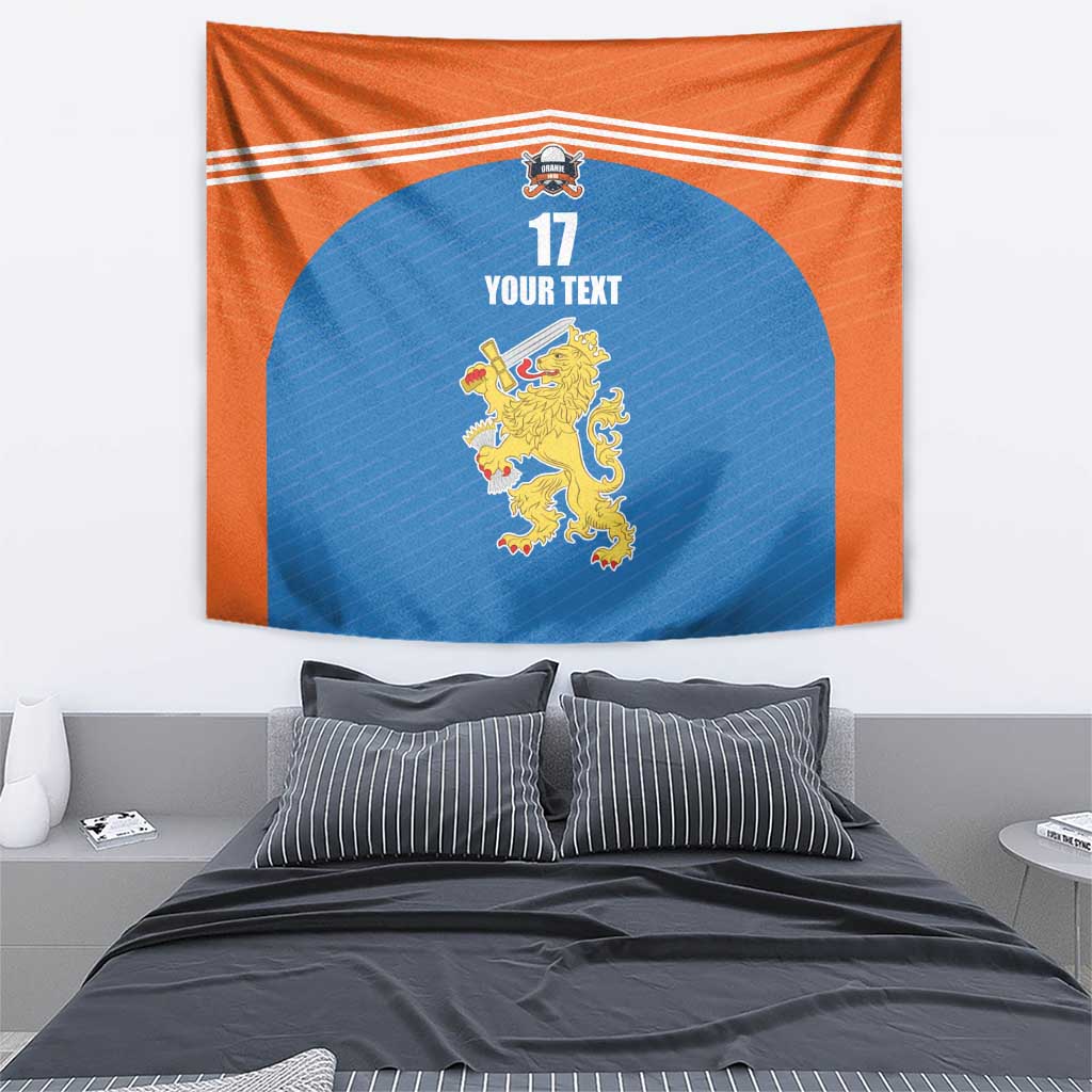 Netherlands Field Hockey Custom Tapestry Sporty Style