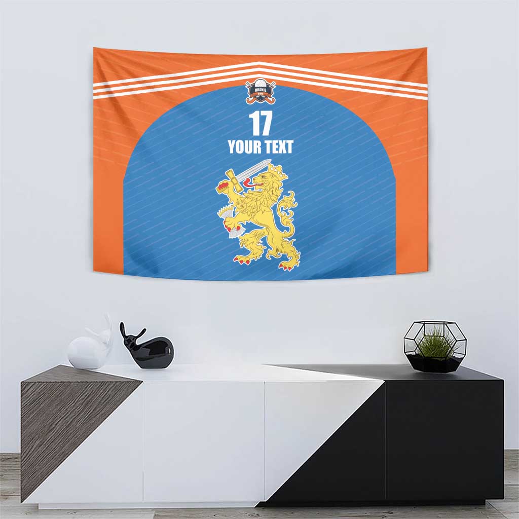 Netherlands Field Hockey Custom Tapestry Sporty Style