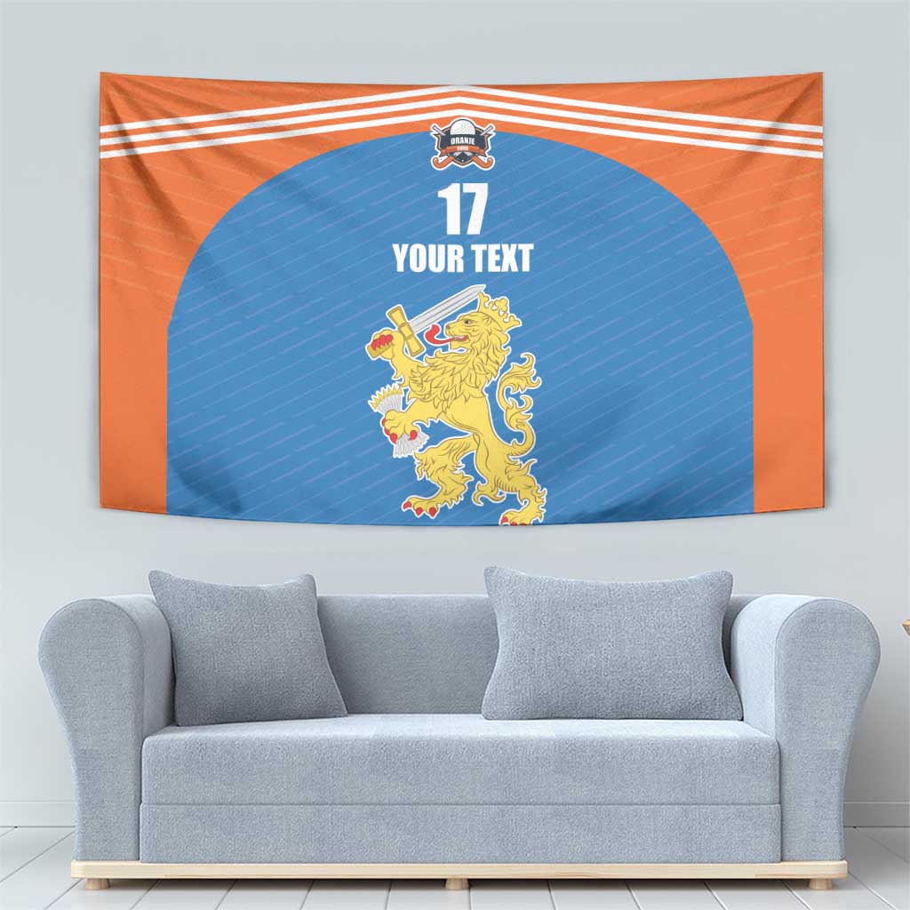 Netherlands Field Hockey Custom Tapestry Sporty Style