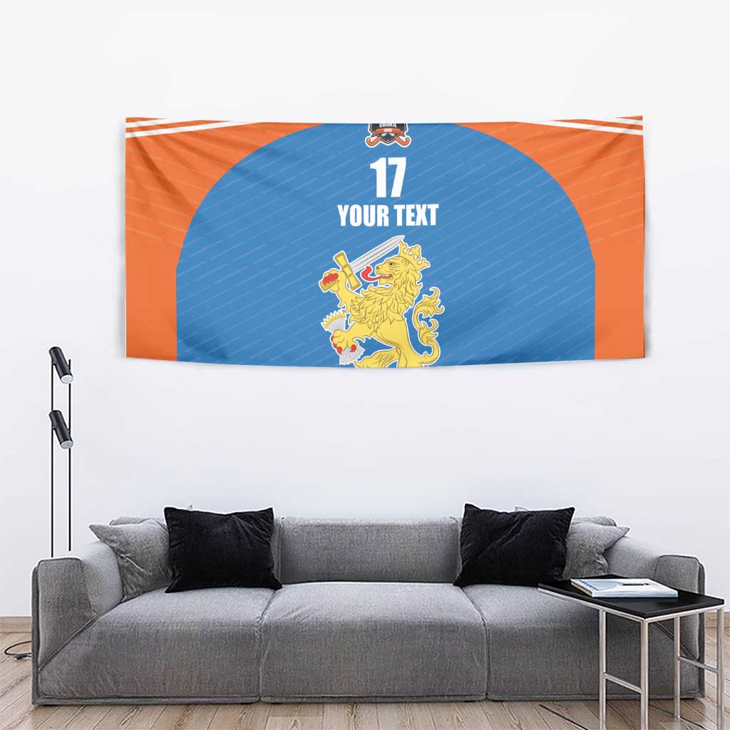 Netherlands Field Hockey Custom Tapestry Sporty Style