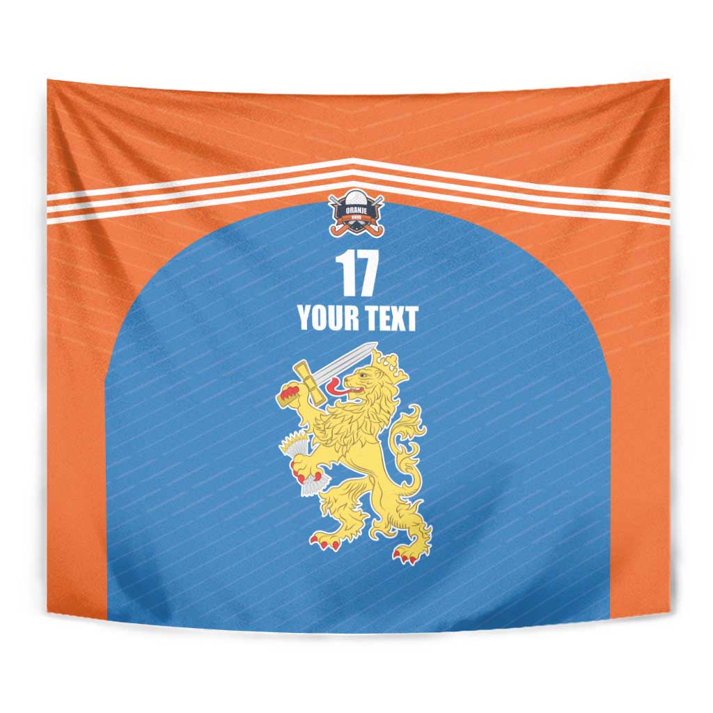 Netherlands Field Hockey Custom Tapestry Sporty Style