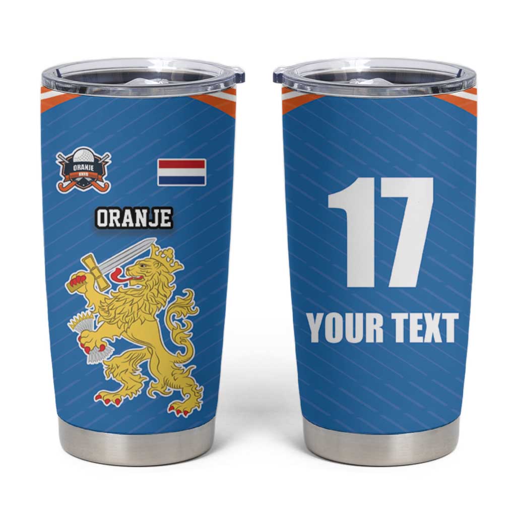 Netherlands Field Hockey Custom Tumbler Cup Sporty Style