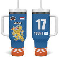 Netherlands Field Hockey Custom Tumbler With Handle Sporty Style