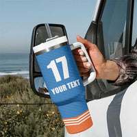 Netherlands Field Hockey Custom Tumbler With Handle Sporty Style