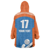 Netherlands Field Hockey Custom Wearable Blanket Hoodie Sporty Style