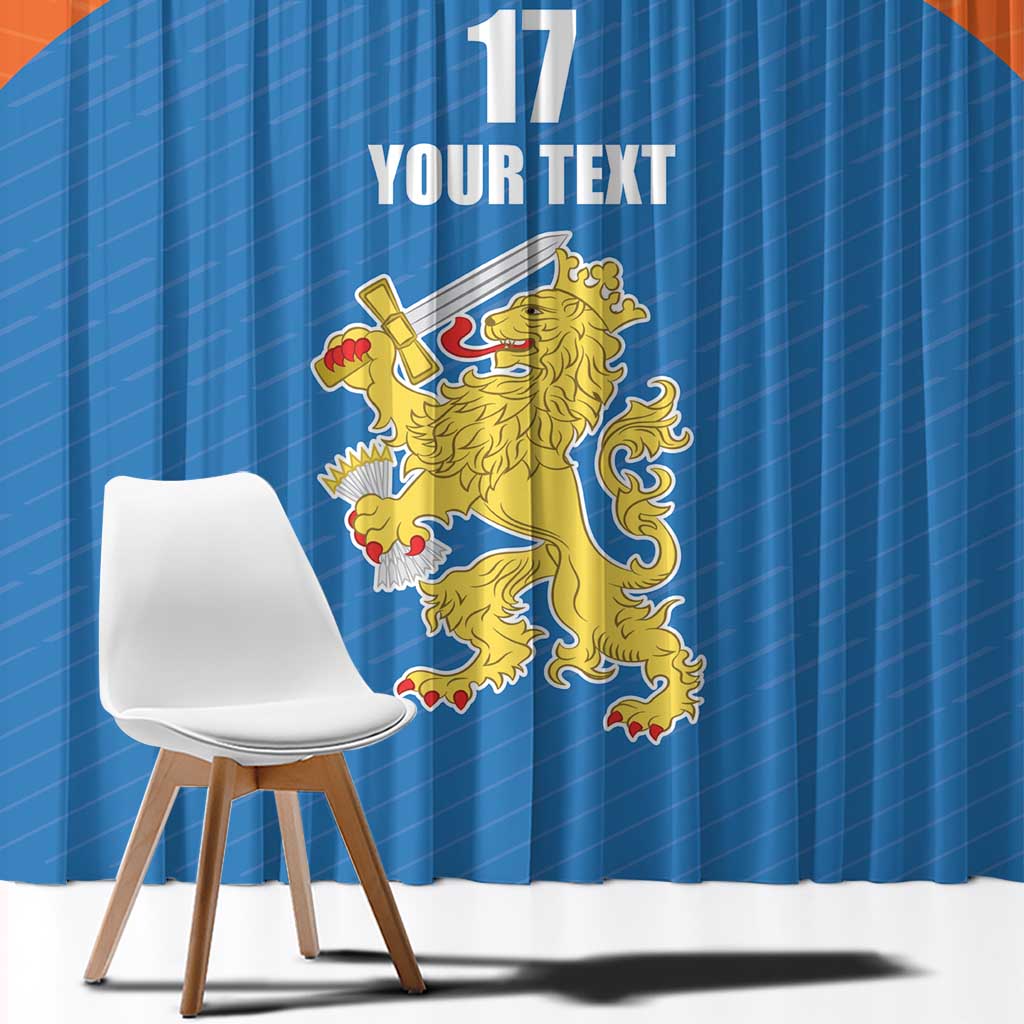 Netherlands Field Hockey Custom Window Curtain Sporty Style