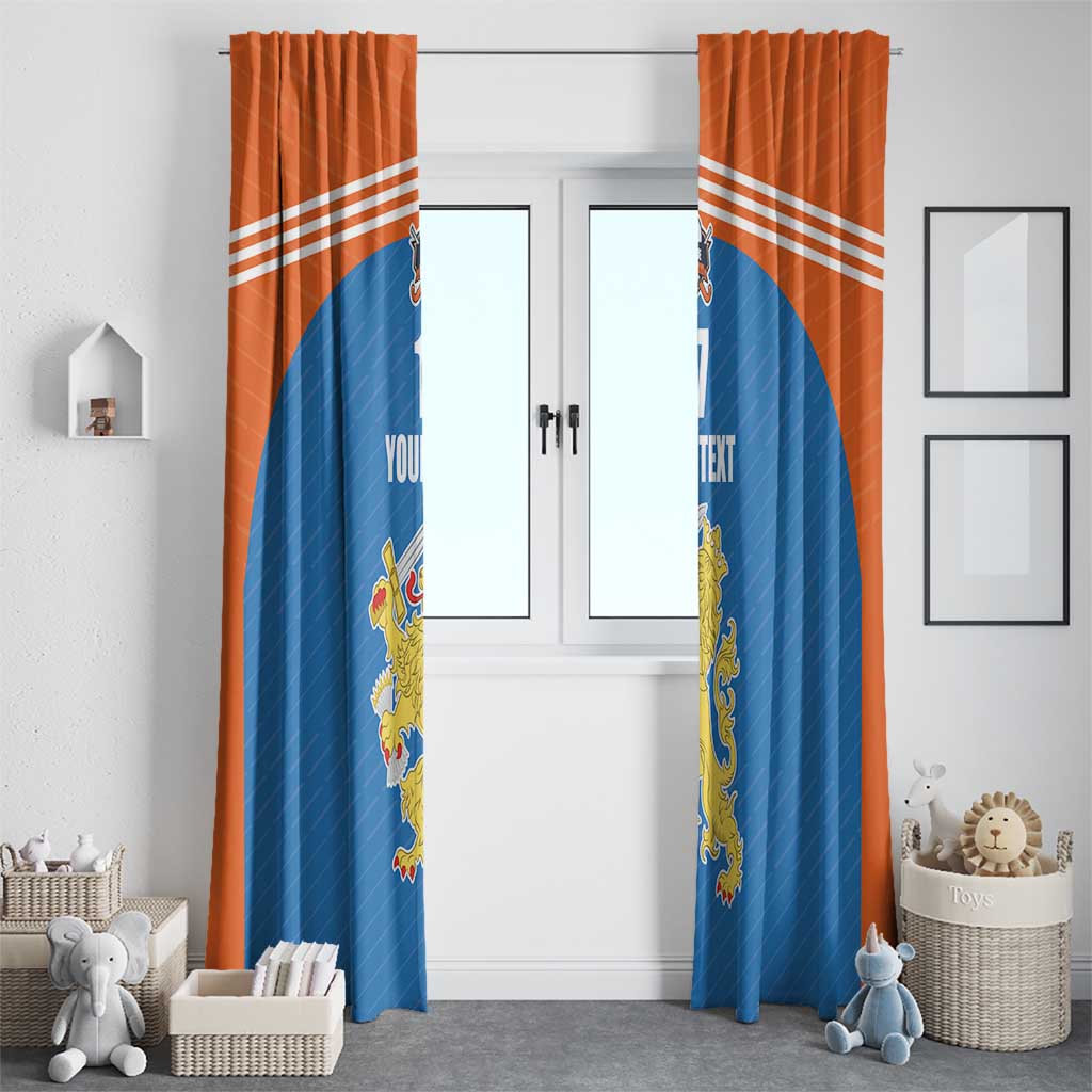Netherlands Field Hockey Custom Window Curtain Sporty Style