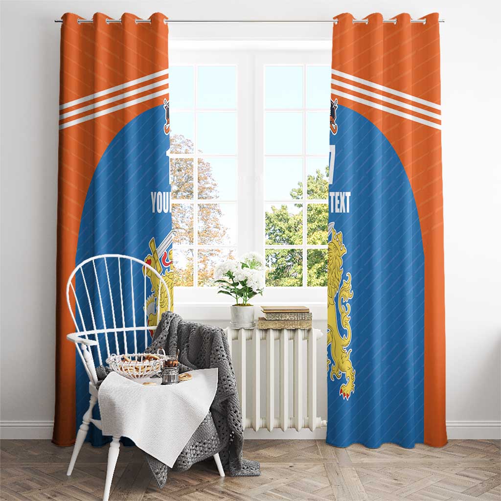 Netherlands Field Hockey Custom Window Curtain Sporty Style