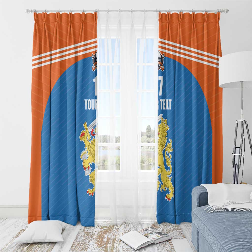 Netherlands Field Hockey Custom Window Curtain Sporty Style
