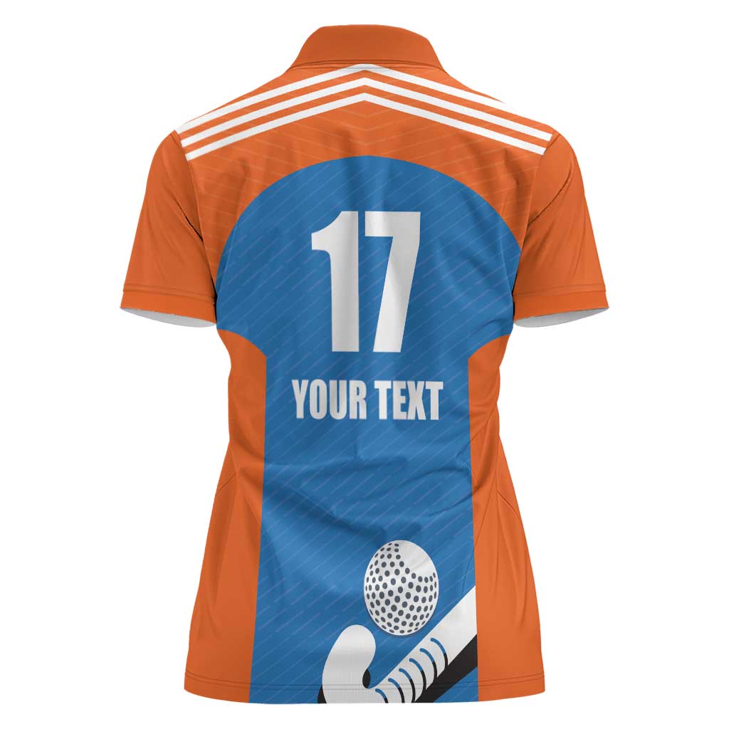 Netherlands Field Hockey Custom Women Polo Shirt Sporty Style