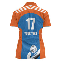Netherlands Field Hockey Custom Women Polo Shirt Sporty Style