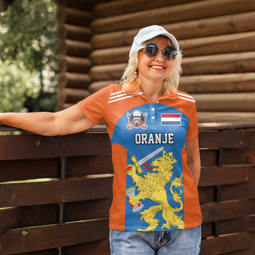 Netherlands Field Hockey Custom Women Polo Shirt Sporty Style