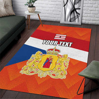 Netherlands Drenthe Province Personalized Area Rug Flag of Drenthe