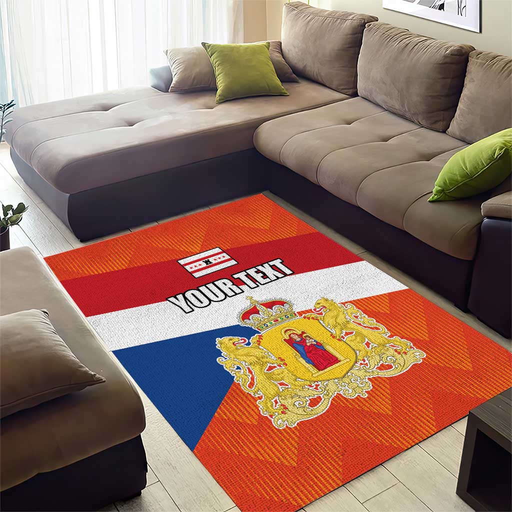 Netherlands Drenthe Province Personalized Area Rug Flag of Drenthe