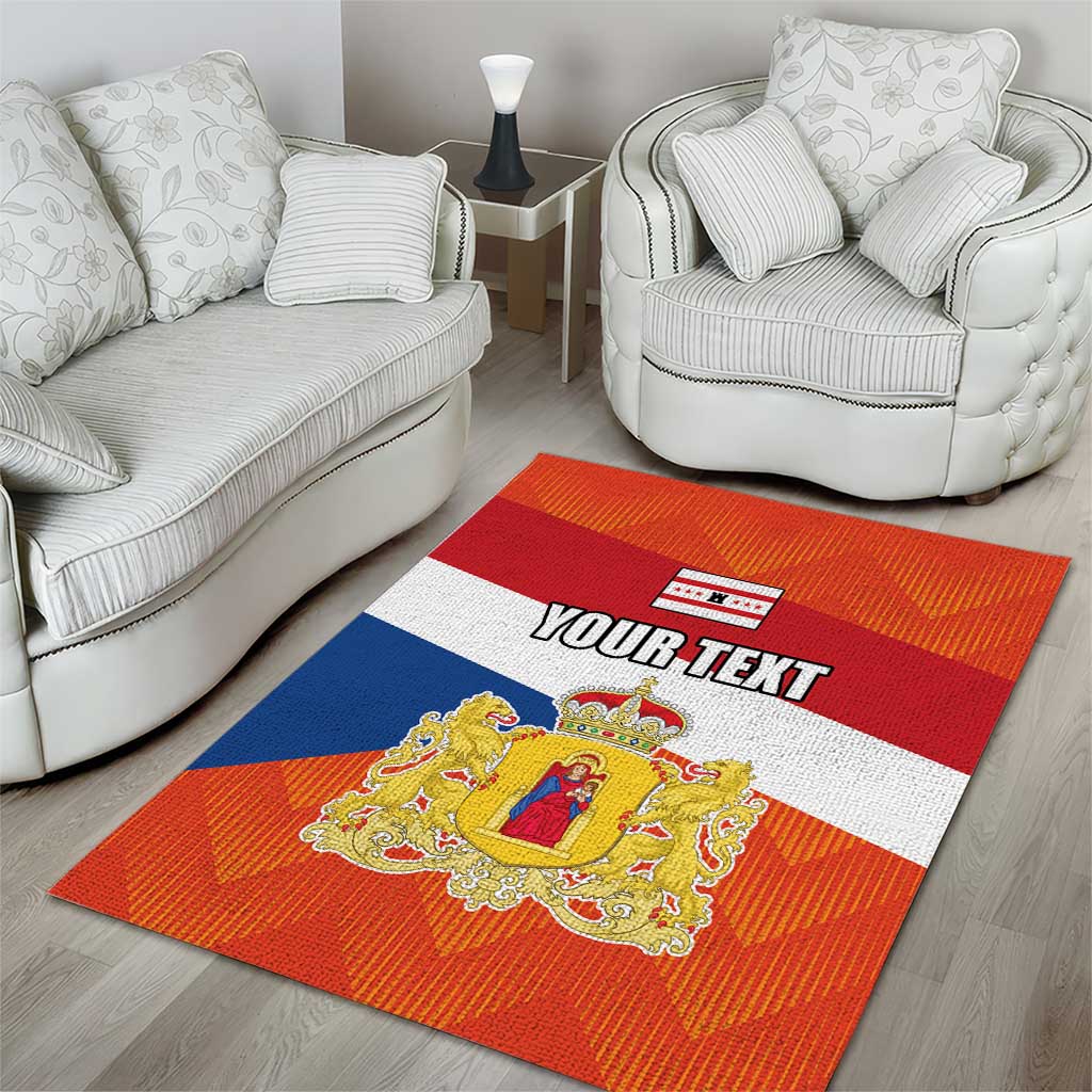 Netherlands Drenthe Province Personalized Area Rug Flag of Drenthe