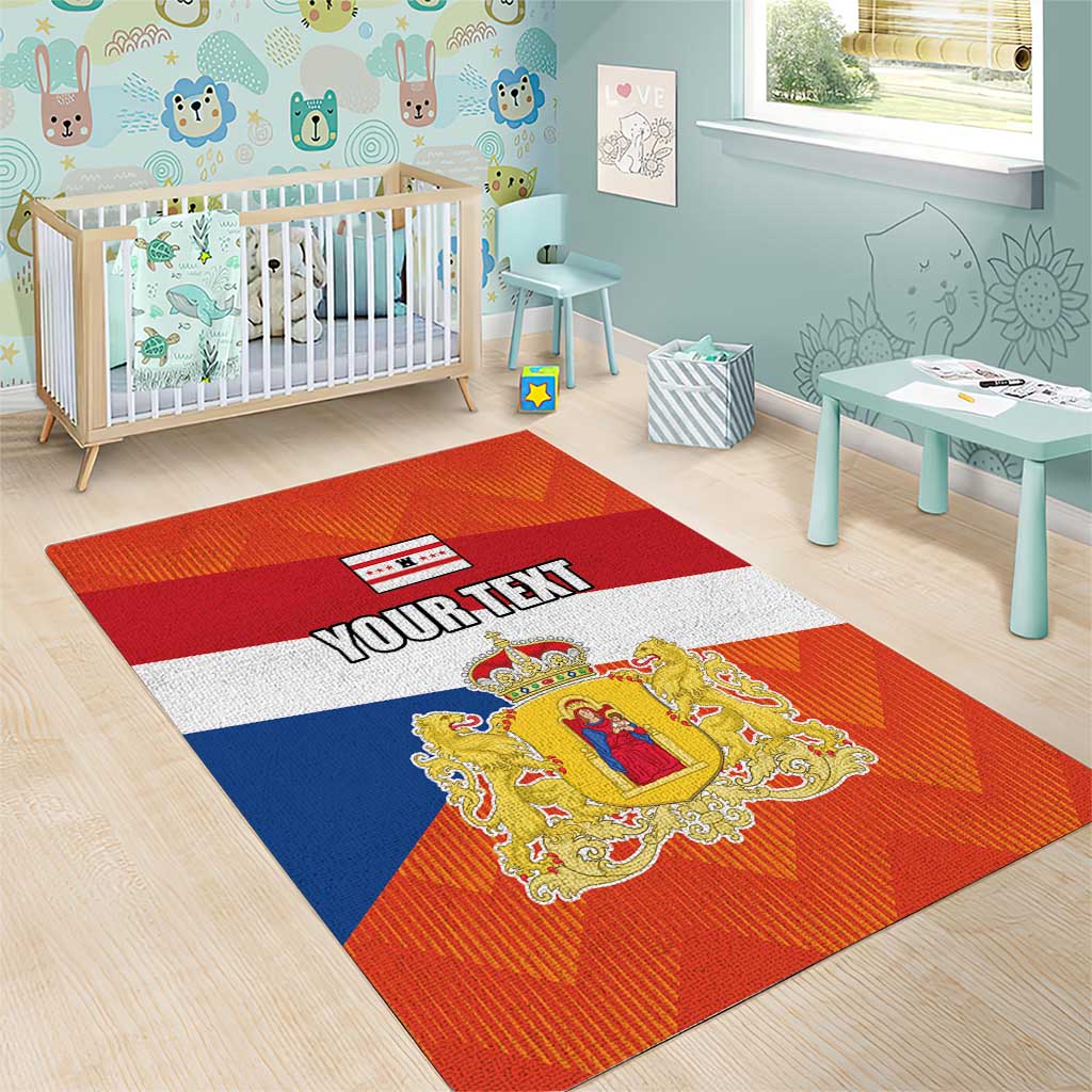 Netherlands Drenthe Province Personalized Area Rug Flag of Drenthe
