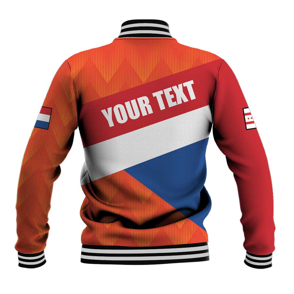 Netherlands Drenthe Province Personalized Baseball Jacket Flag of Drenthe