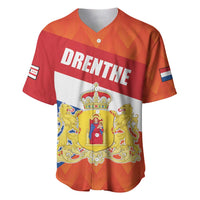 Netherlands Drenthe Province Personalized Baseball Jersey Flag of Drenthe