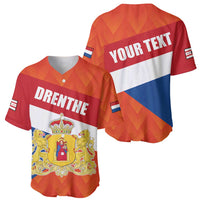 Netherlands Drenthe Province Personalized Baseball Jersey Flag of Drenthe